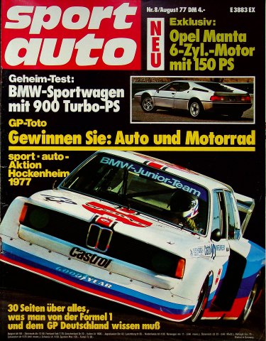 Deckblatt Sport Auto (08/1977)